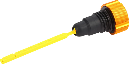 FIGURATI DESIGNS Performance Magnetic Oil Dipstick - Knurled - Gold - '07-'16 Touring/Trike FDP01-TCKN-G