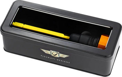 FIGURATI DESIGNS Performance Magnetic Oil Dipstick - Curved - Gold - '07-'16 Touring/Trike FDP01-TCSM-G