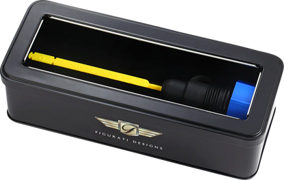 FIGURATI DESIGNS Performance Magnetic Oil Dipstick - Knurled - Blue - '07-'16 Touring/Trike FDP01-TCKN-B
