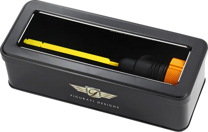 FIGURATI DESIGNS Performance Magnetic Oil Dipstick - Knurled - Gold - '07-'16 Touring/Trike FDP01-TCKN-G