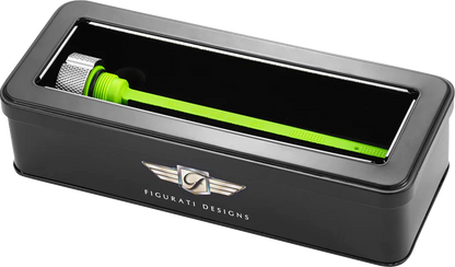 FIGURATI DESIGNS Magnetic Oil Dipstick - Knurled - Silver - Indian FD01-MAGDSTS-KN-SS