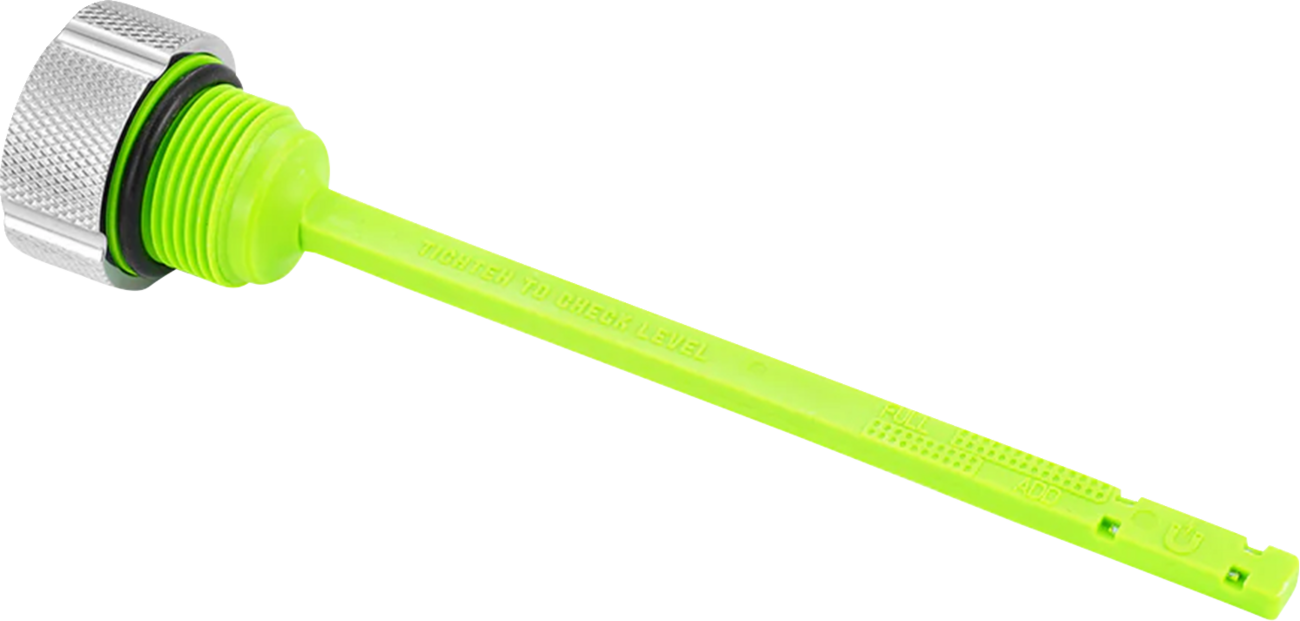FIGURATI DESIGNS Magnetic Oil Dipstick - Knurled - Silver - Indian FD01-MAGDSPP-KN-SS
