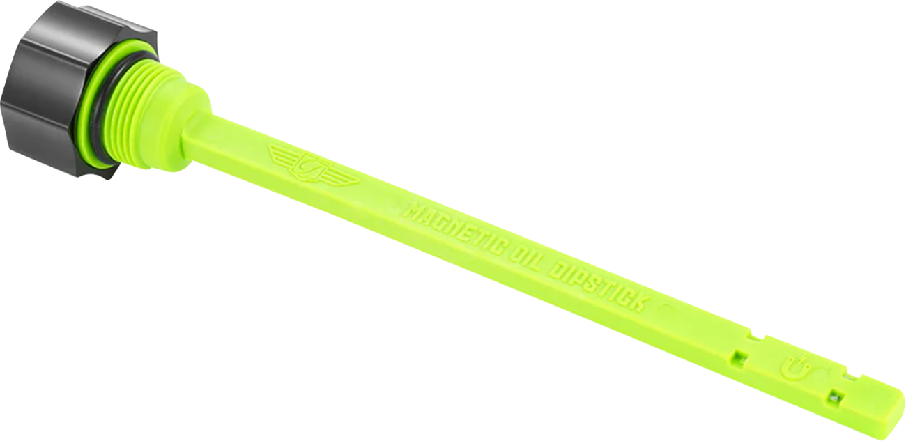 FIGURATI DESIGNS Magnetic Oil Dipstick - Curved - Black - Indian FD01-MAGDSTS-SM-BLK