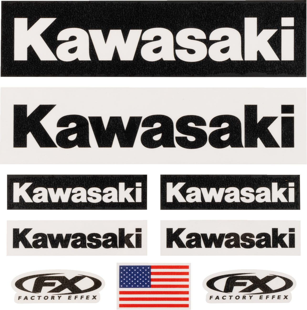 FACTORY EFFEX Jersey Iron-On Kit - Kawasaki 28-82100