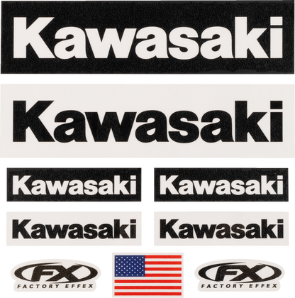 FACTORY EFFEX Jersey Iron-On Kit - Kawasaki 28-82100