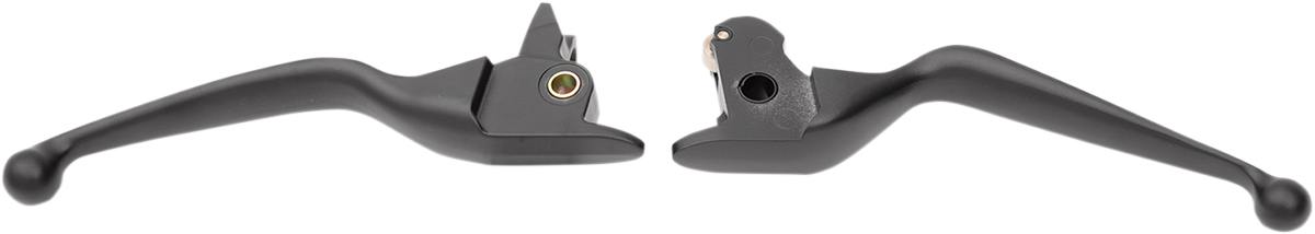 DRAG SPECIALTIES Wide Blade Lever Set - Black H07-0591MB
