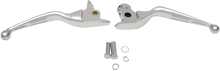 DRAG SPECIALTIES Slotted Wide Blade Lever Set - Chrome H07-0601