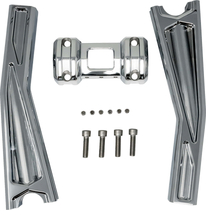 KODLIN USA Ascent Pro Risers - Pullback - 10" - Chrome KUS55134