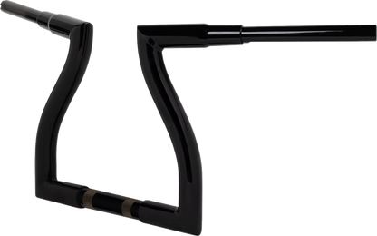 LA CHOPPERS Pre-Wired Thresher Handlebar - 12" - Black LA-7317-12BW