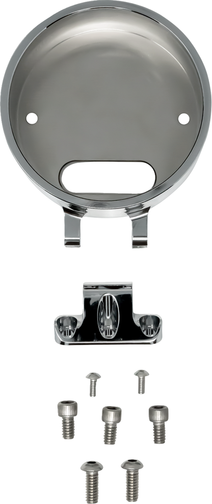 KODLIN USA Round Gauge Bezel - For Ascent Pro Riser - Chrome KUS55140