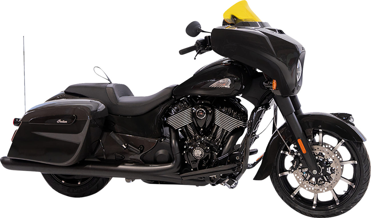KLOCK WERKS Kolor Flare™ Windshield - 10" - Yellow KWW-04-0638