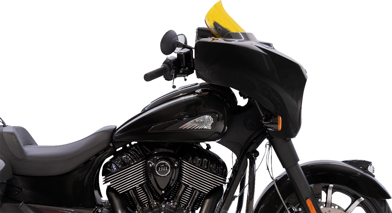 KLOCK WERKS Kolor Flare™ Windshield - 10" - Yellow KWW-04-0638