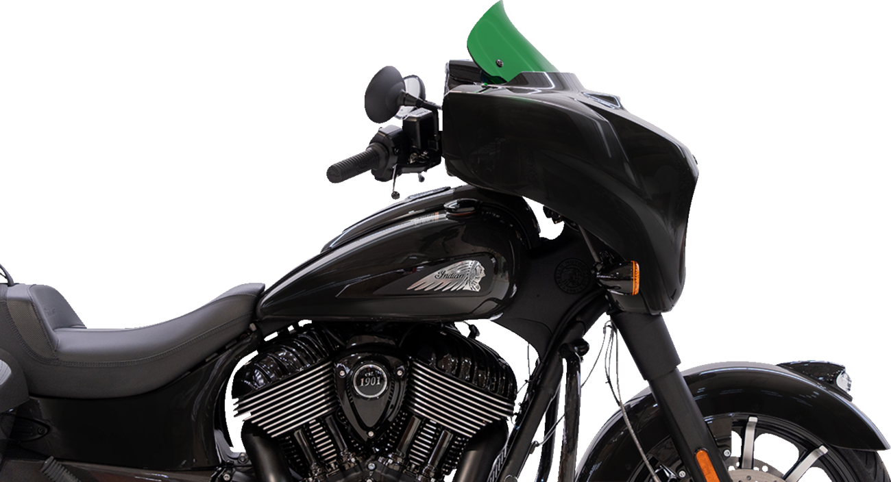 KLOCK WERKS Kolor Flare™ Windshield - 10" - Green KWW-04-0639