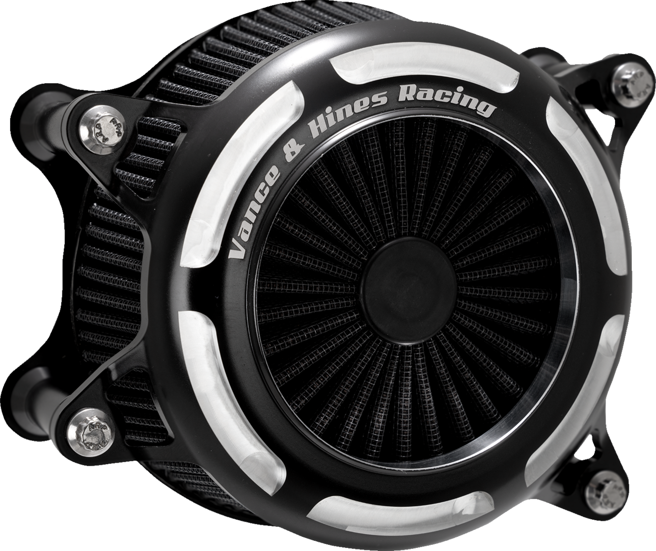 VANCE & HINES V02 Onyx Air Intake Kit - Black Contrast 41115