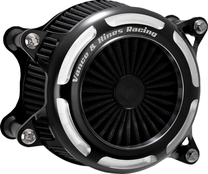 VANCE & HINES V02 Onyx Air Intake Kit - Black Contrast 41117