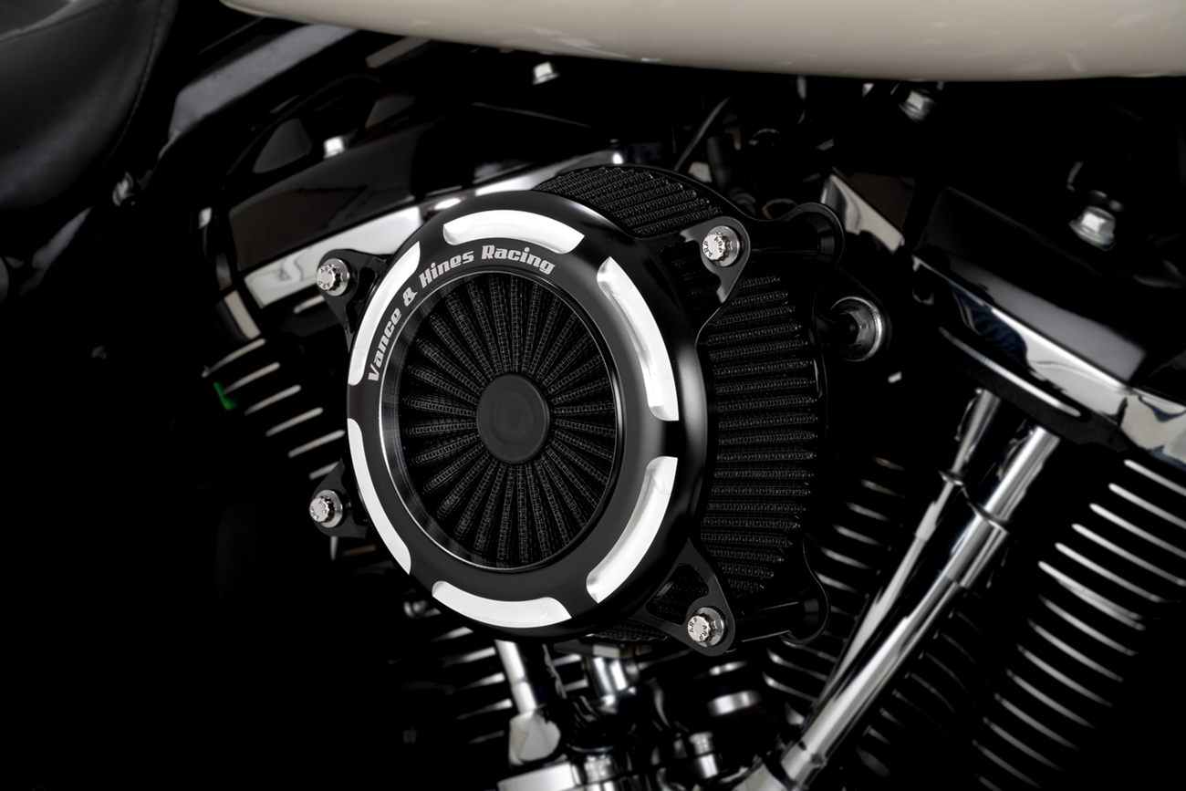 VANCE & HINES V02 Onyx Air Intake Kit - Black Contrast 41119