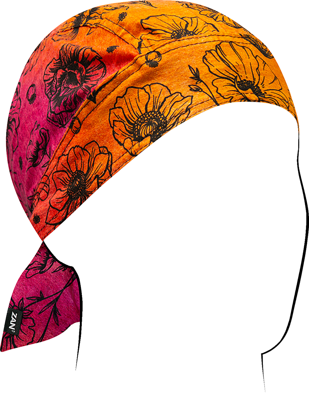 ZAN HEADGEAR Flydanna® Head Wrap - Sunset Poppies Z210
