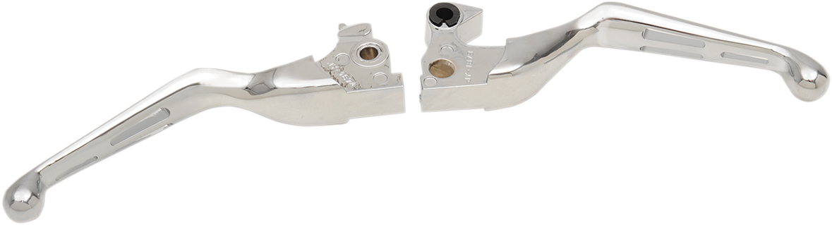 DRAG SPECIALTIES Slotted Wide Blade Lever Set - Chrome H07-0602
