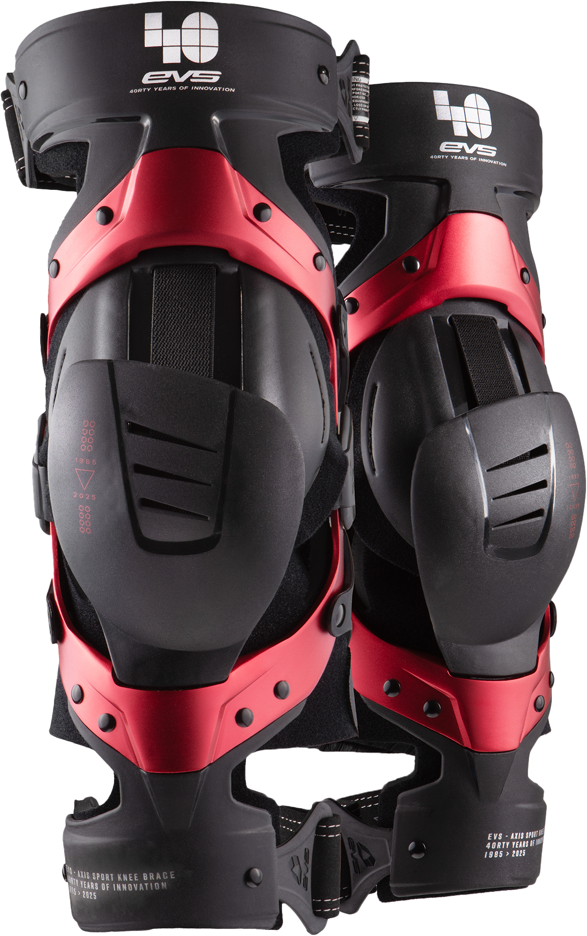 Axis Sport Knee Brace Pair Le 40th Anniv Red Lg