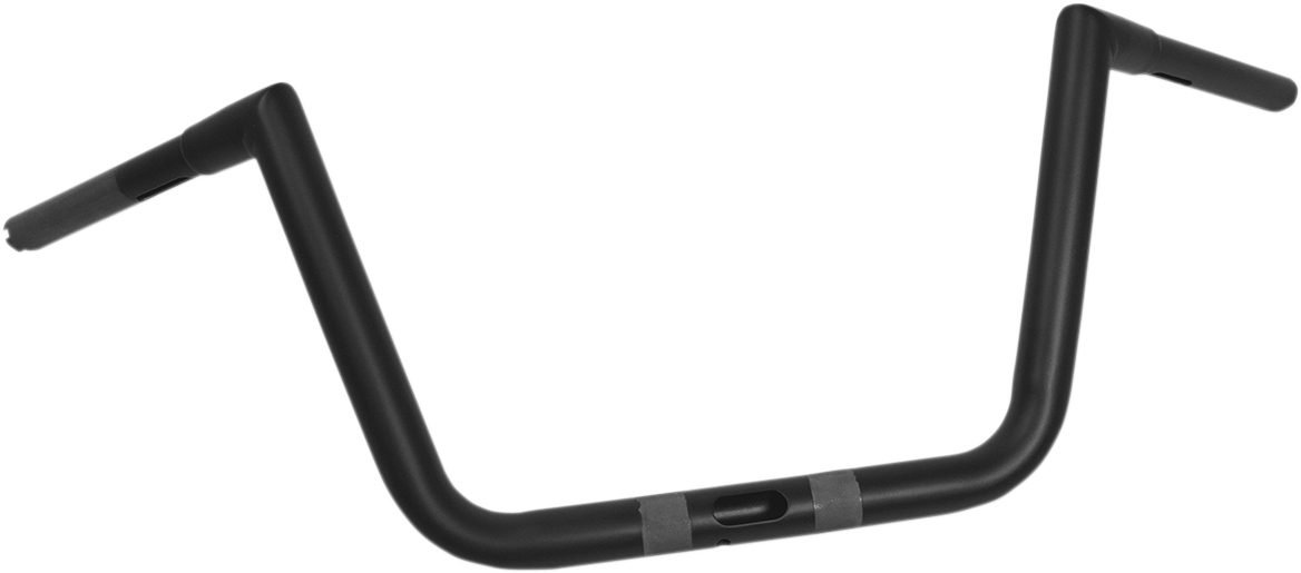 LA CHOPPERS 1-1/4" Hefty Twin Peaks Handlebar - 10" - Flat Black LA-7312-61M