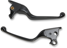 DRAG SPECIALTIES Wide Blade Lever Set - Black H07-0593MB