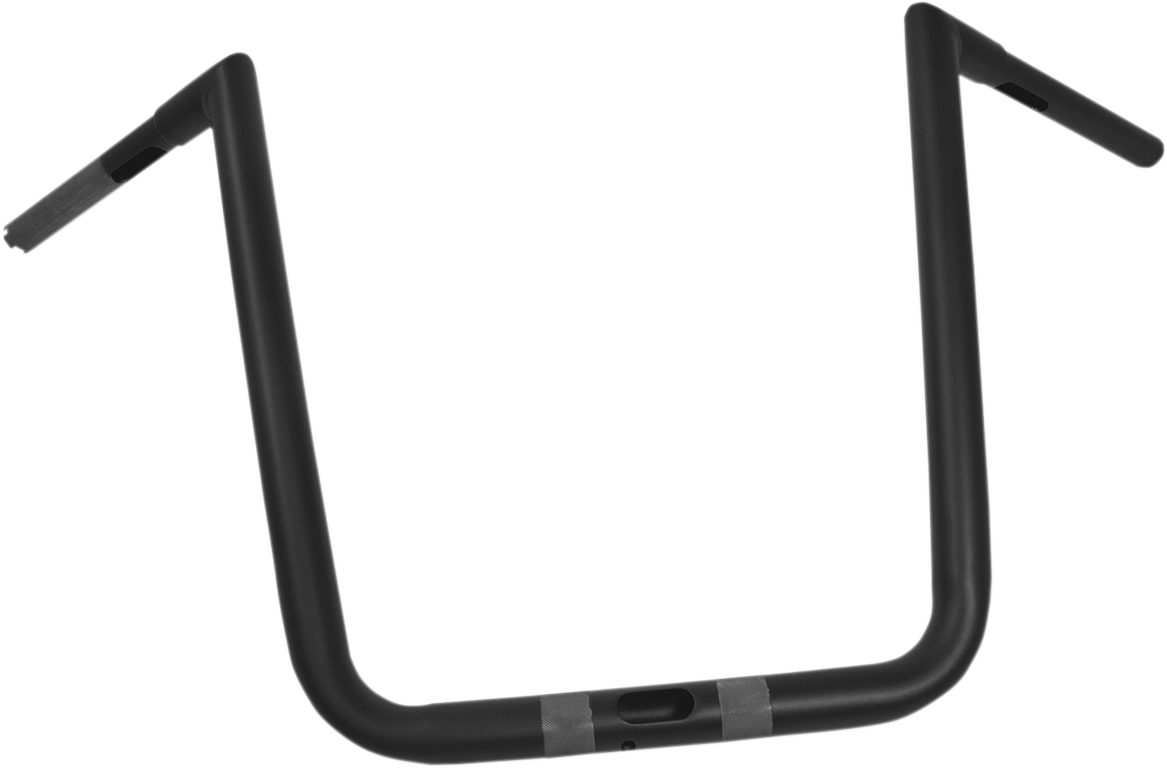 LA CHOPPERS 1-1/4" Hefty Twin Peaks Handlebar - 16" - Flat Black LA-7312-66M