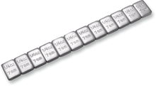 MOTION PRO Wheel Weights - Adhesive Stick-On - Silver - 1/4 oz - 360 Pack 08-0452