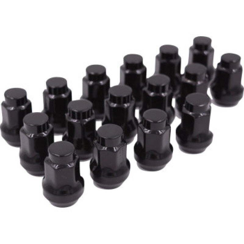 Raceline Conical Lug Nuts - 10mm x 1.25 - 16 Pack - Black