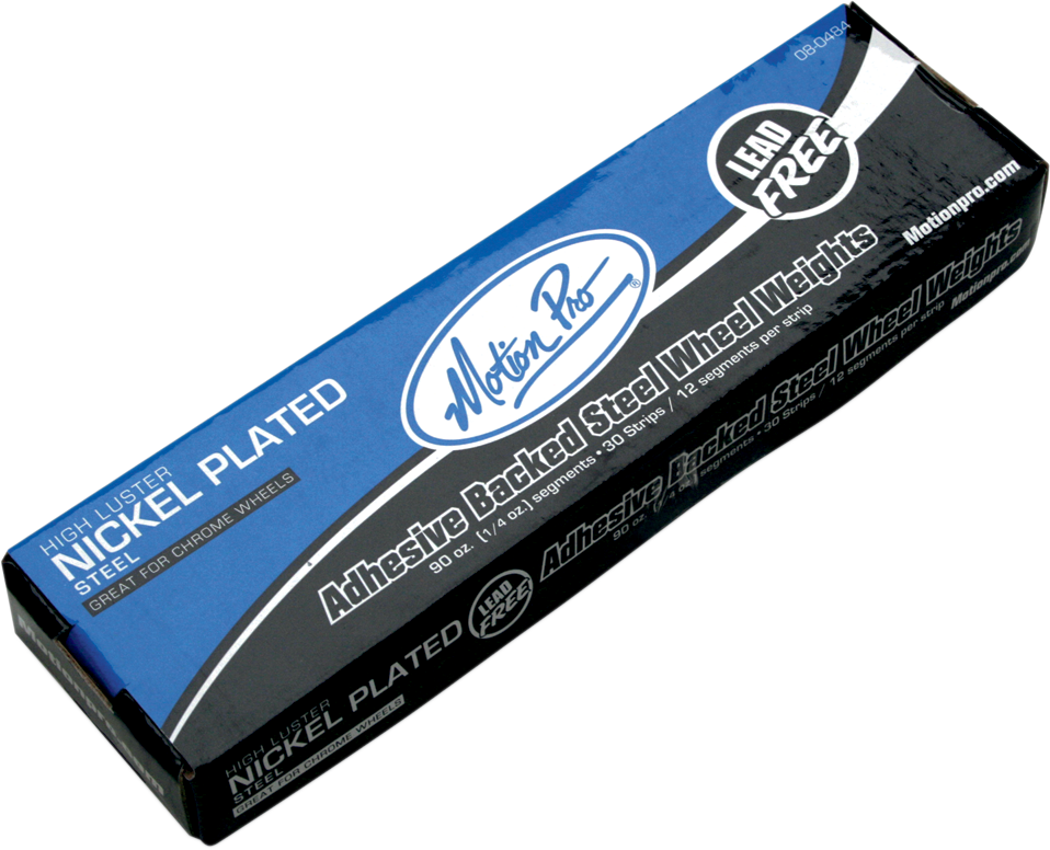 MOTION PRO Wheel Weights - Adhesive Stick-On - Nickel - 1/4 oz - 360 Pack 08-0484