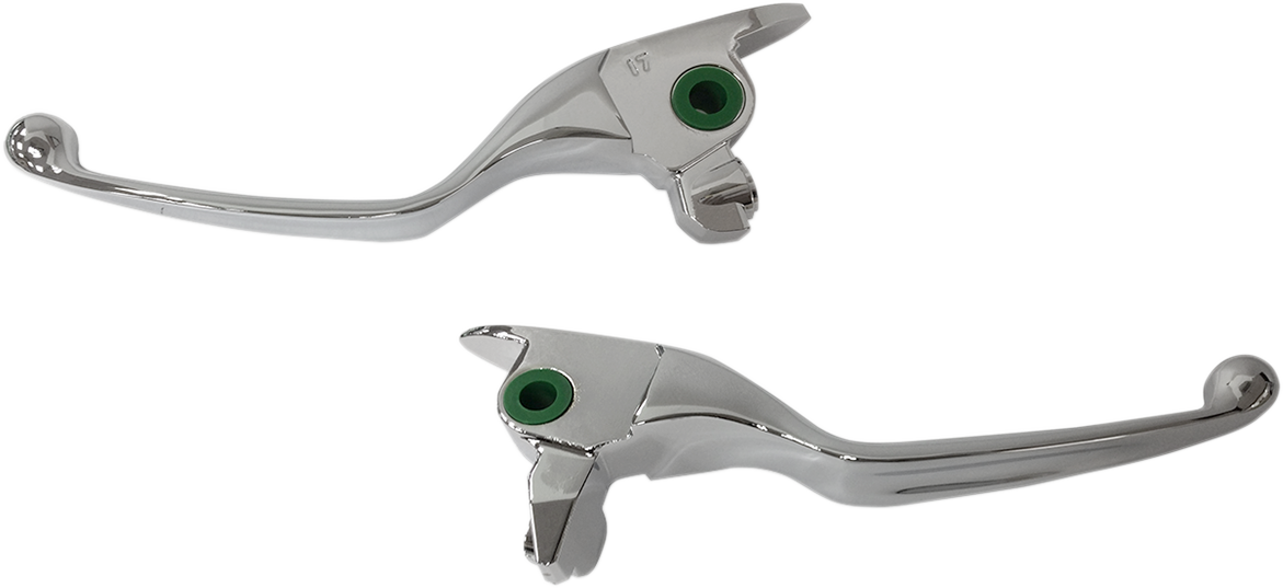 DRAG SPECIALTIES Wide Blade Lever Set - Chrome H07-0595