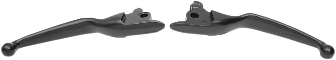 DRAG SPECIALTIES Wide Blade Lever Set - Black H07-0595MB