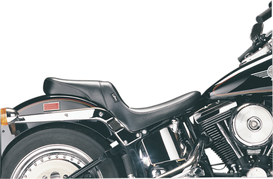 LE PERA Daytona 2-Up Seat - Without Backrest - Smooth - Black - Softail '84-'99 LGN-543S