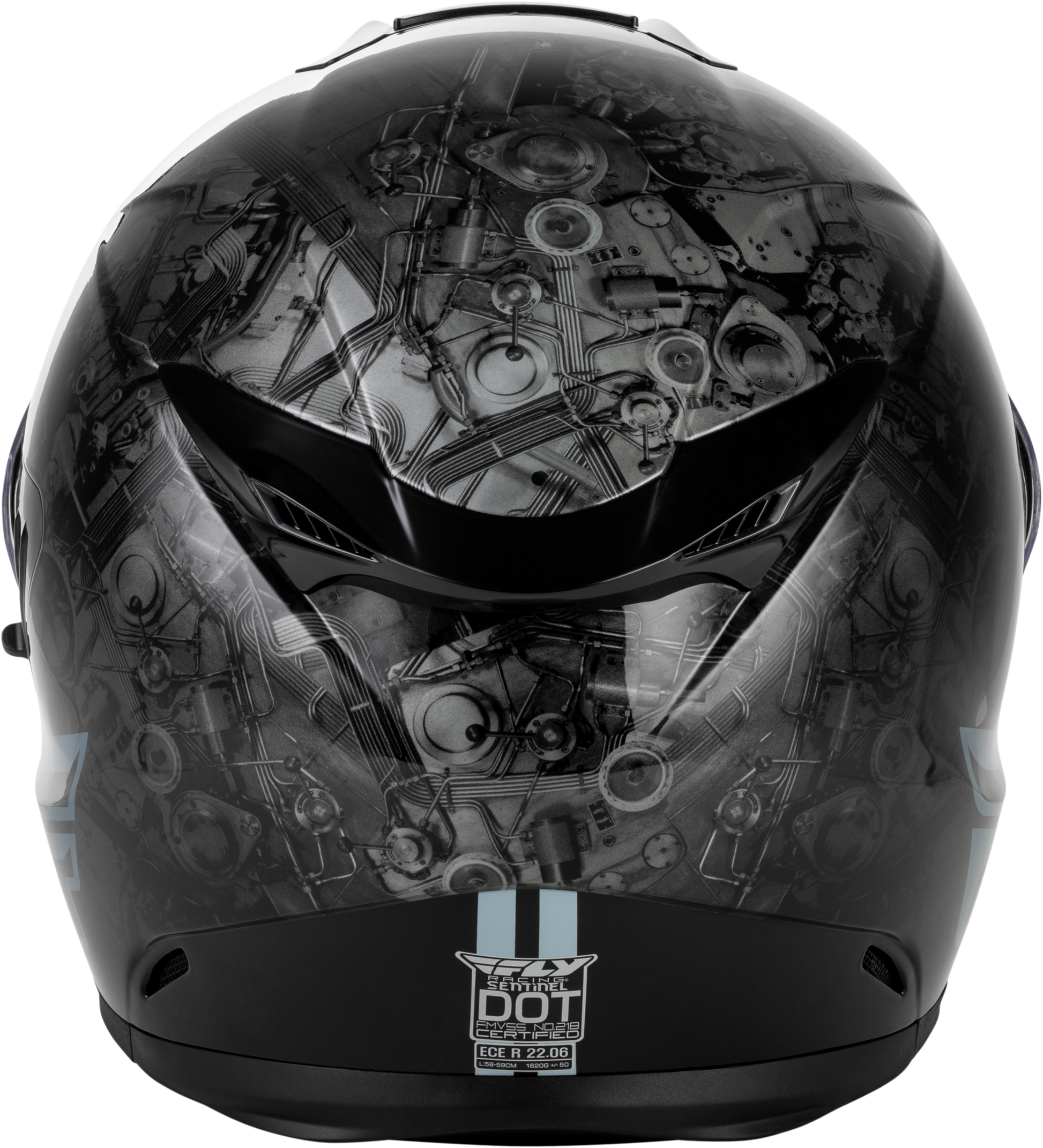 Sentinel Mech Helmet Black/Grey/Red Xl