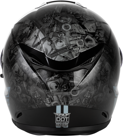 Sentinel Mech Helmet Black/Grey/Red Lg
