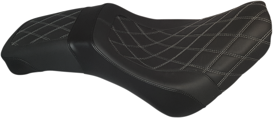 DANNY GRAY Weekday™ 2-Up Seat - Double Diamond - Gray Stitch - FL '18-'23 21-208DIA