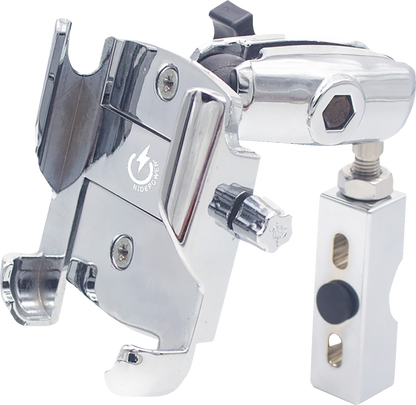 RIDEPOWER Metal Phone Mount - Large - Perch Mount - Chrome RPMTLMOUNTLGCR