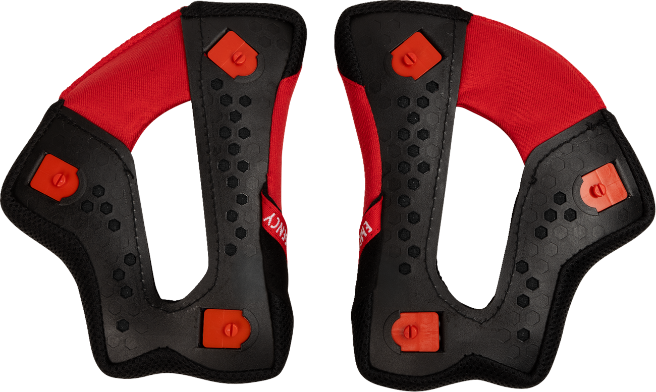 THOR Reflex Sport Cheek Pads - Red/Black - Large 0134-4002