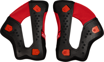 THOR Reflex Sport Cheek Pads - Red/Black - Large 0134-4002