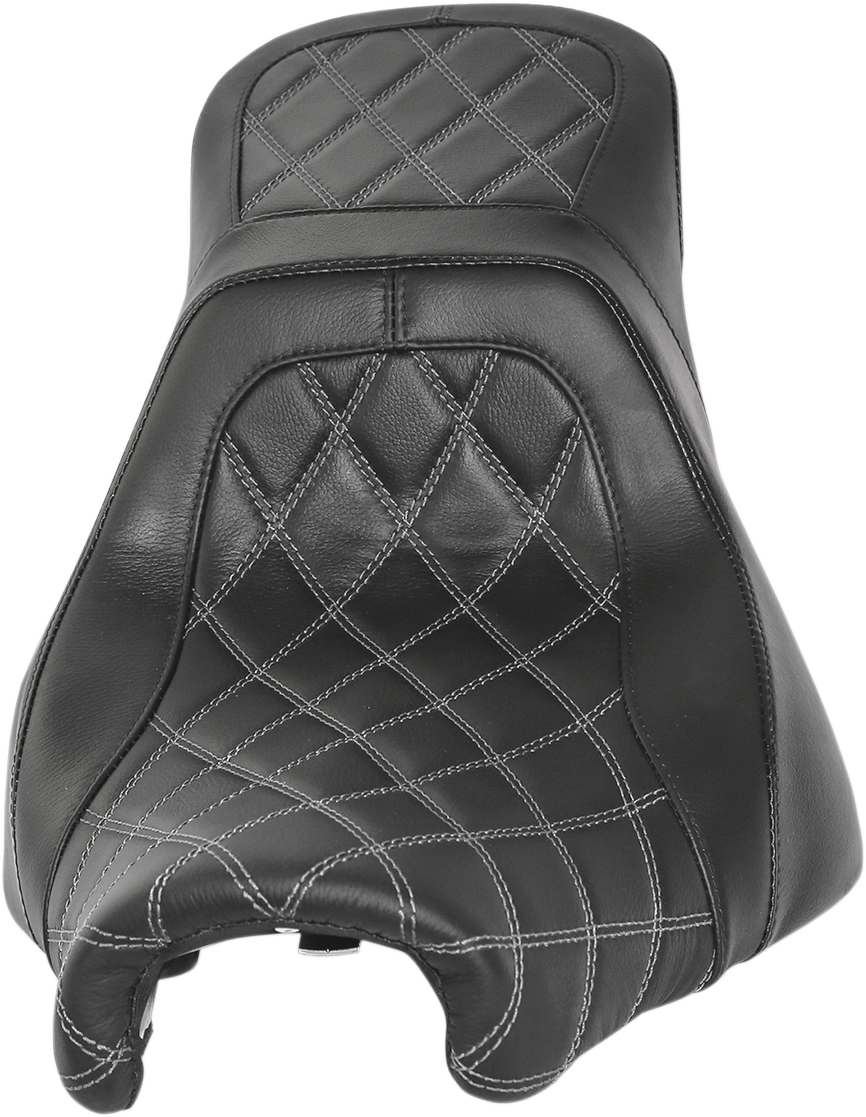 DANNY GRAY Airhawk Weekday 2Up XL Seat - no Backrest Receptacle - Double Diamond Stitch - Air - FXBR/S '18-'23 24-811DIAAIR