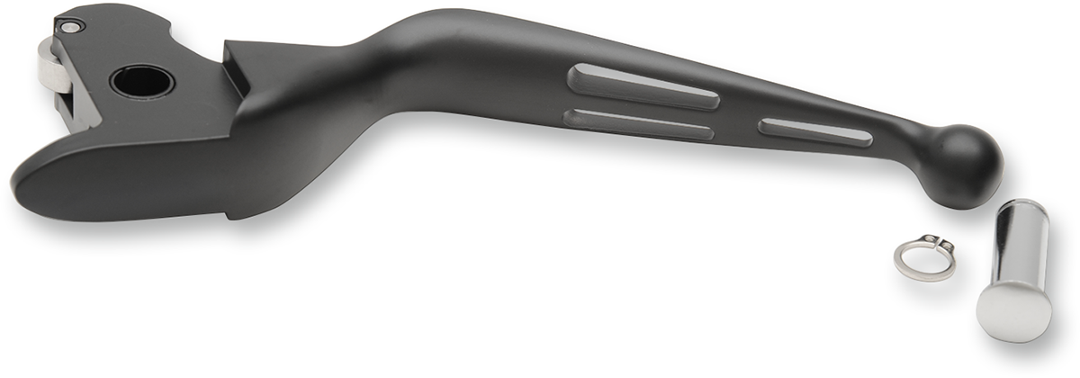 DRAG SPECIALTIES Slotted Wide Blade Replacement Clutch Lever - Black H07-0601MB-C