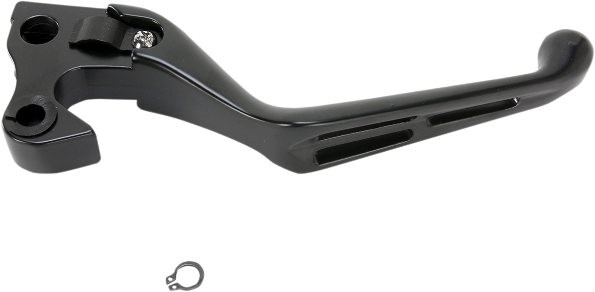 DRAG SPECIALTIES Slotted Wide Blade Replacement Clutch Lever - Black H07-0602MB-C