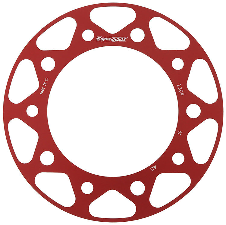 Rear Edge Sprkt Color Disk Alu 43t 525 Red Hon/Yam