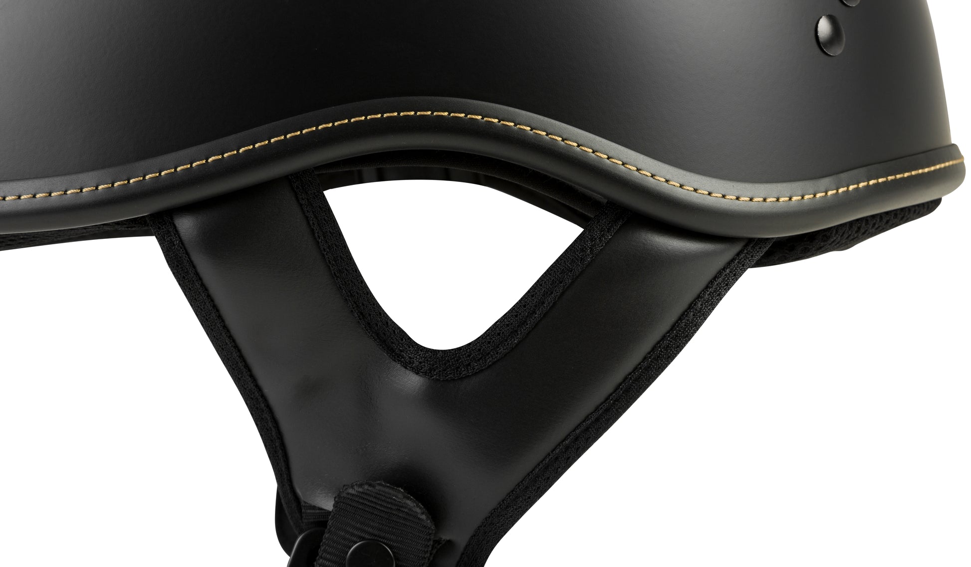 .357 Solid Half Helmet Matte Black Xs