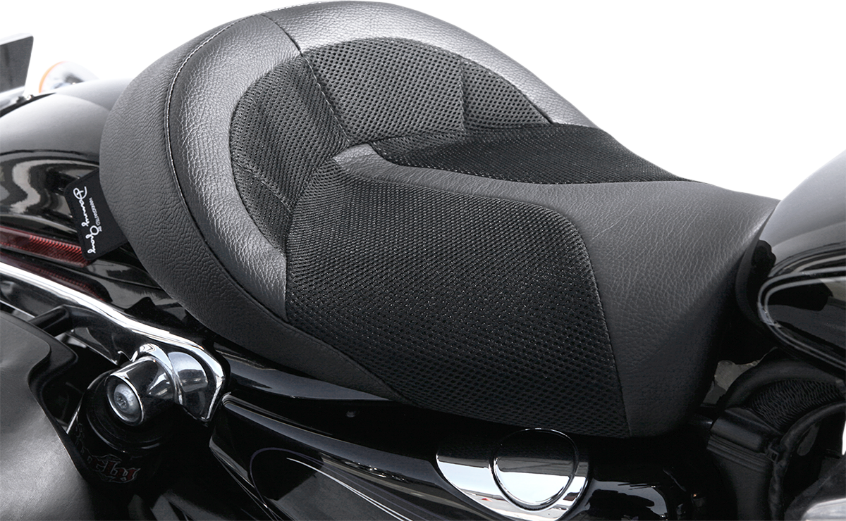 DANNY GRAY BigIST Solo Air Seat - Black Leather - XL '04-'17 FA-DGE-0284