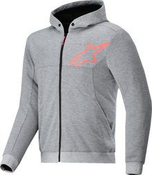 ALPINESTARS Chrome v2 Sport Hoodie - Heather Gray/Red Fluo - XL 4200325-9199-XL