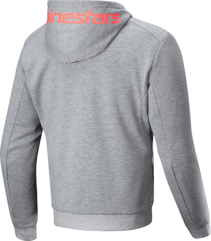 ALPINESTARS Chrome v2 Sport Hoodie - Heather Gray/Red Fluo - XL 4200325-9199-XL
