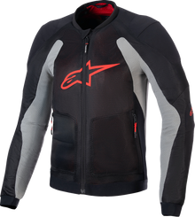 ALPINESTARS Troop-Air Jacket - Black/Ash Gray/Bright Red - 3XL 3301225-1087-3XL