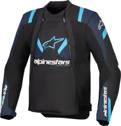 ALPINESTARS T-Stunt Air Jacket - Black/Dark Blue/Blithe Blue - Large 3301825-1386-L