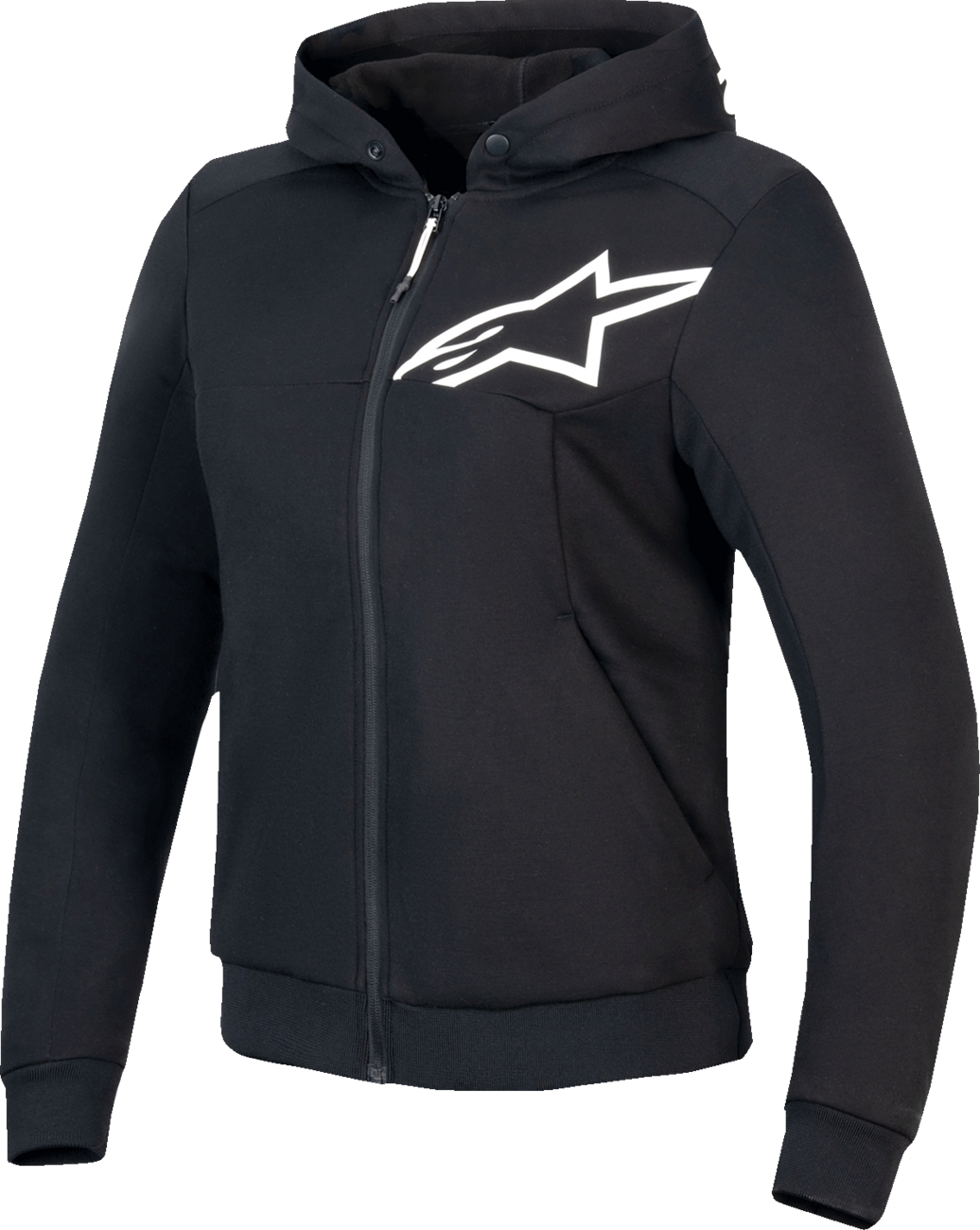 ALPINESTARS Stella Chrome v2 Sport Hoodie - Black/White - Large 4210225-12-L