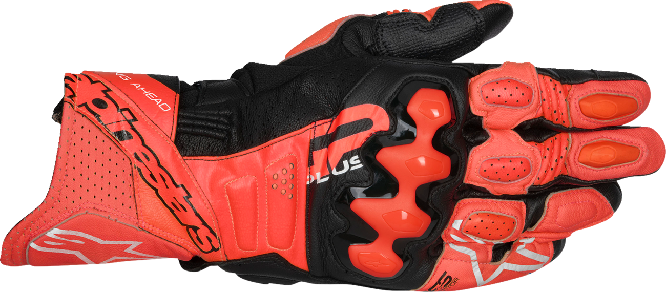 ALPINESTARS GP Plus R V3 Leather Gloves - Bright Red/Fluo Red/Black - Large 3550825-3097-L